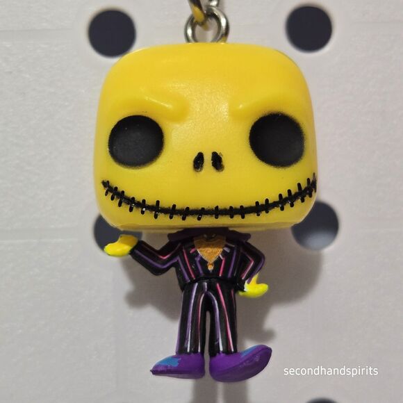 Funko Pop! Keychains: The Nightmare Before Christmas - Jack  Sally (Blacklight) - Picture 2 of 5